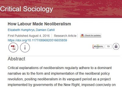 Übersetzung des wissenschaftlichen Aufsatzes "How Labour made Neoliberalism"
